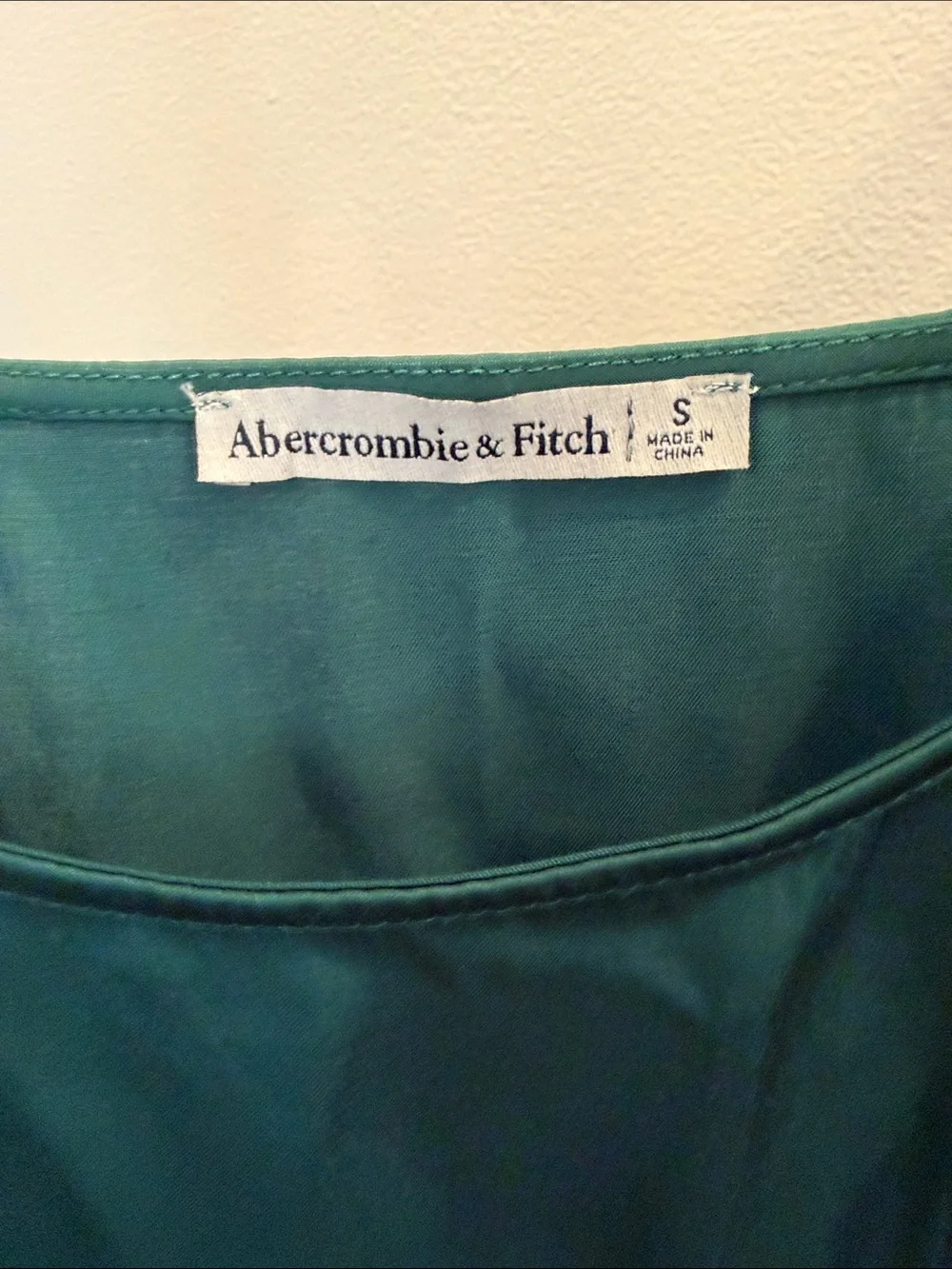 Abercrombie & Fitch Sleek Emerald Green Slip Dress - Women